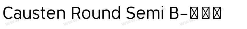 Causten Round Semi B字体转换